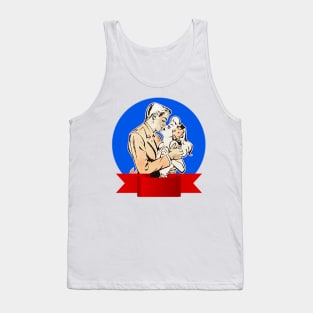 man and woman kissing Tank Top